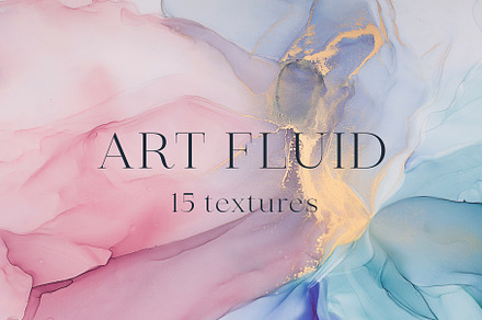 Art abstract fluid ink pictures