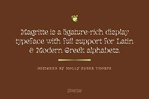 Magritte Surrealist Serif Font