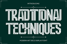 TRADITIONAL TECHNIQUES - SPORT FONT