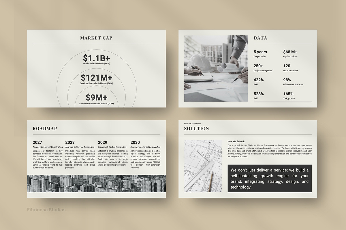 Investor Pitch Deck Keynote, a Presentation Template by FIBRINOSÄ (Photo 3 of 6)