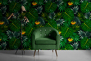 Tropical seamless patterns & leaves, a Pattern Graphic by EltaMaxArt (Thumbnail 12 of 15)