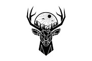Artistic Geometric Deer Head Bundle, an Illustration by yasushie (Thumbnail 31 of 31)