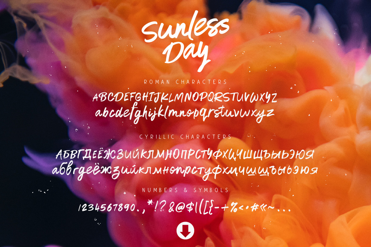 Sunless Day, a Script Font by chekart (Photo 7 of 7)