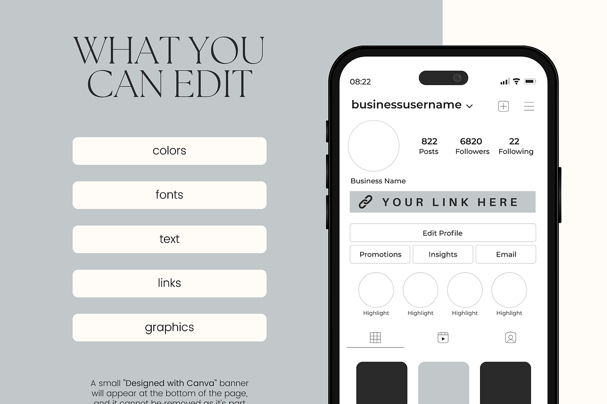 Canva Link in Bio Template, a Landing Page Template by Branding Babe Co. (Photo 4 of 5)