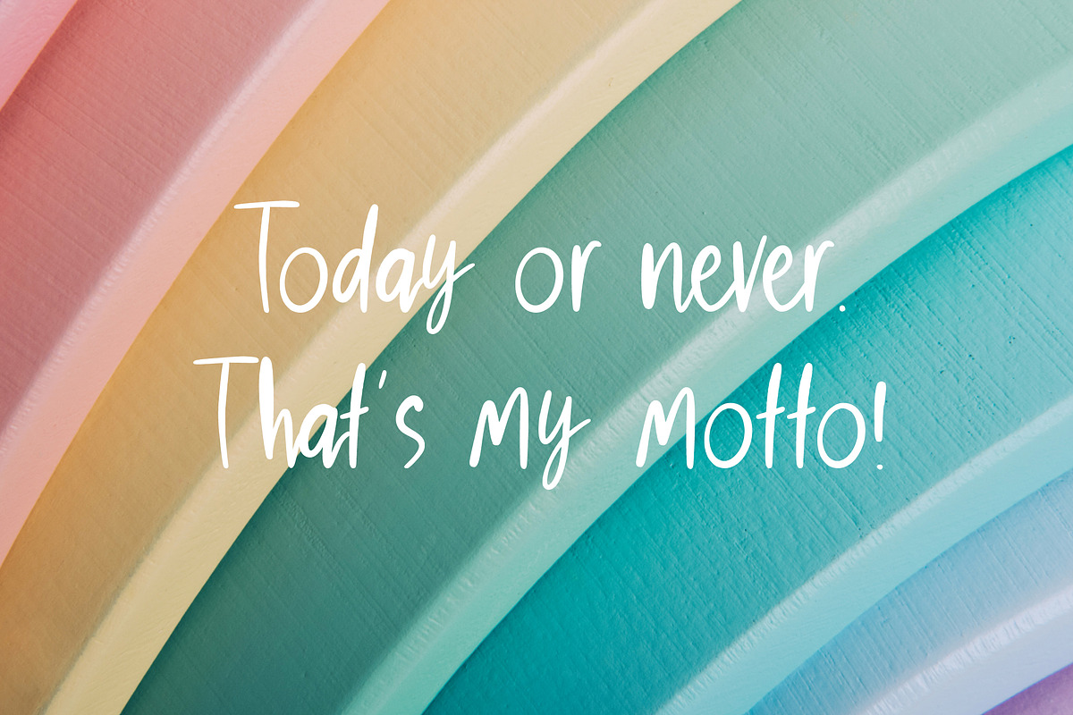 RD Cutie Pie - Handwritten Font, a Sans Serif Font by RissDesign (Photo 4 of 4)