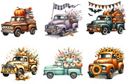 Autumn Vintage Truck Clipart, an Illustration by DreamArtGraphic (Thumbnail 2 of 4)