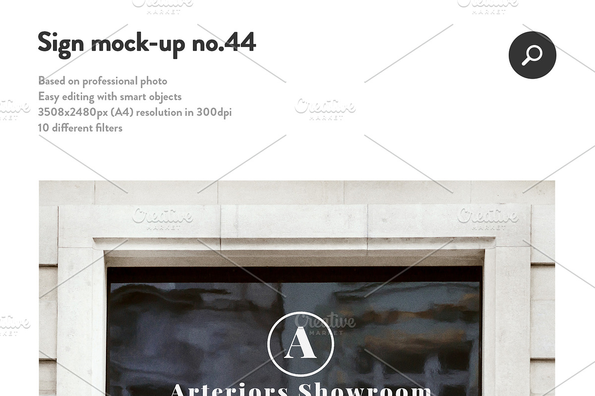 50 sign facade signboard logo mock, a Product Mockup by PrintPixel (Photo 46 of 53)