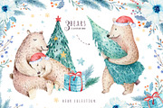 Christmas bear collection, an Animal Illustration by Peace ART (Thumbnail 2 of 11)