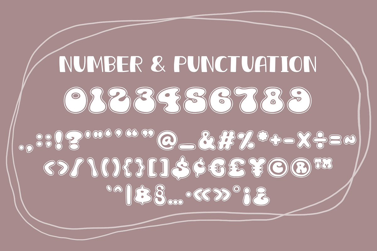 Groovy Round OTF, a Symbol Font by DREAMs Soul G. (Photo 6 of 6)