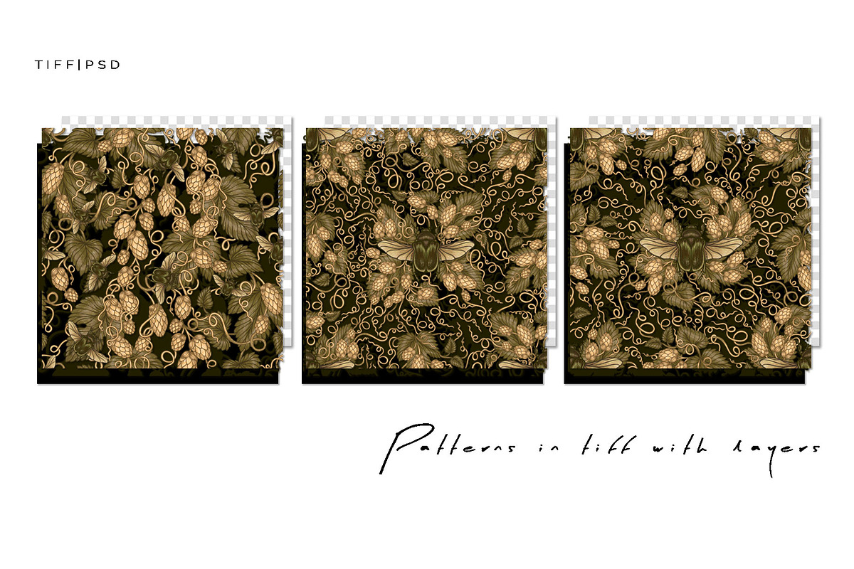 RICH HARVEST — Botanical Patterns, a Decorative Illustration by Liiafis (Photo 3 of 17)