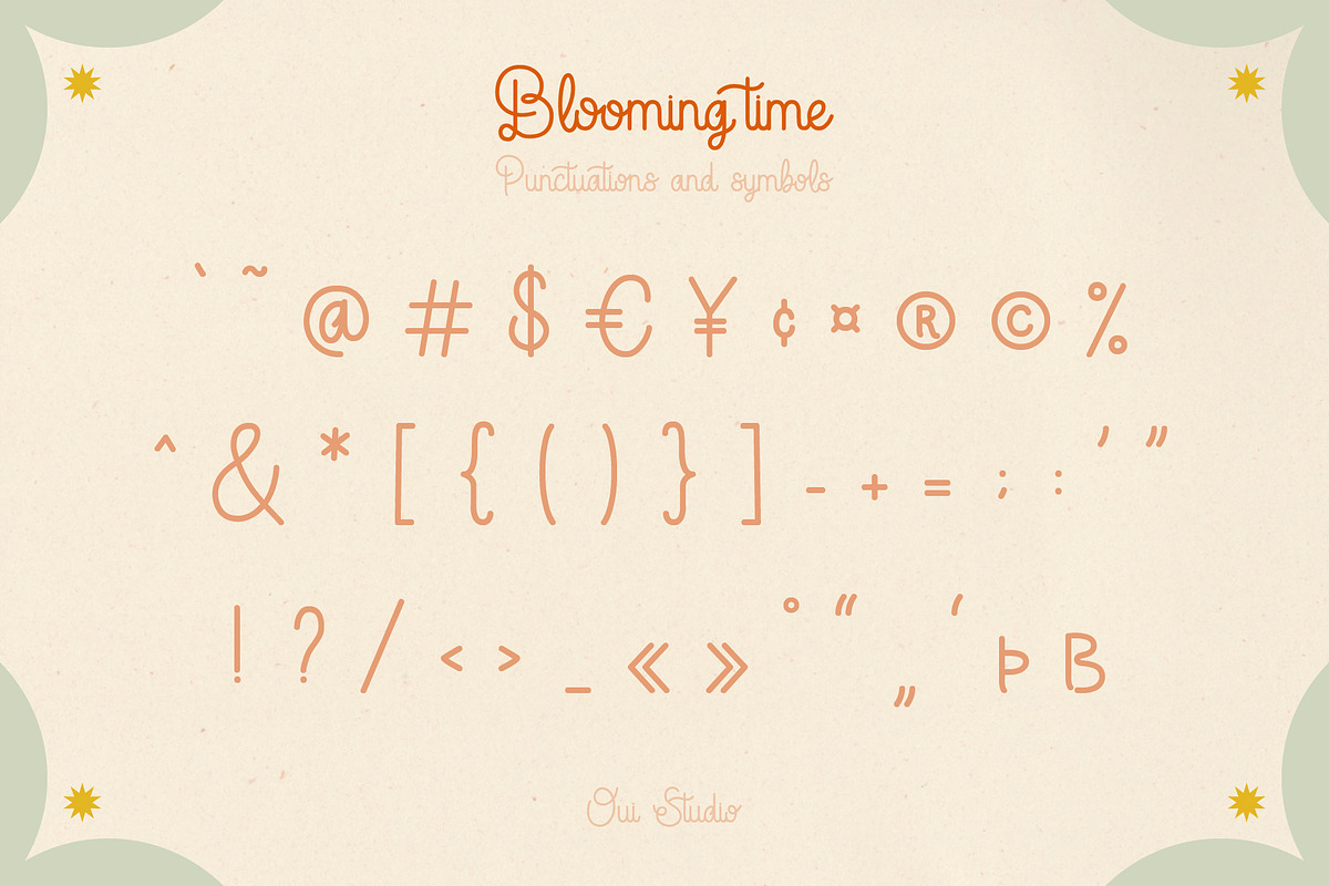 Blooming Time Font, a Script Font by Oui Studio (Photo 5 of 12)