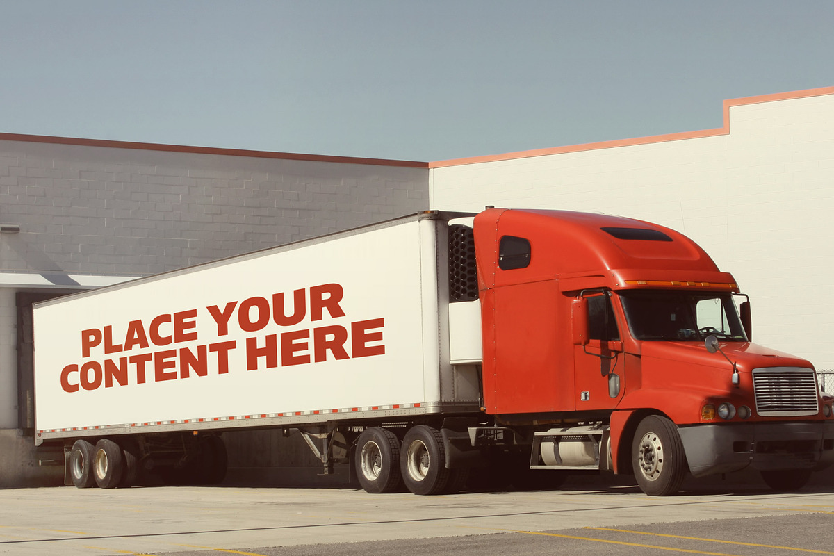 Truck Trailer Mockup Bundle #1, a Mockup by vraiana (Photo 3 of 26)
