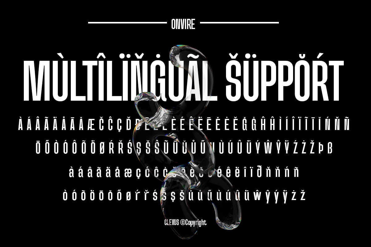 Onvire | Family Condensed Font, a Sans Serif Font by ClevUs (Photo 10 of 10)