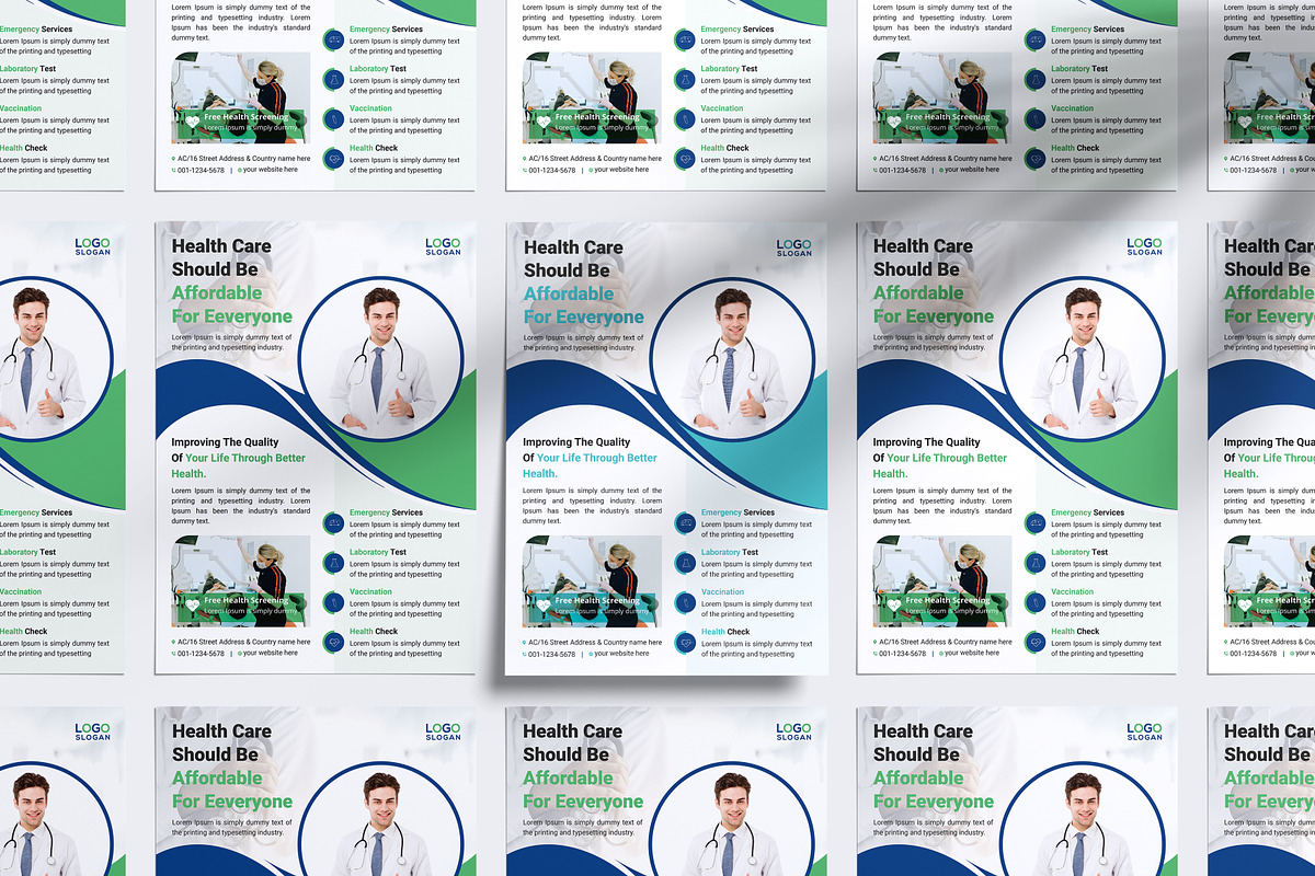 Healthcare Medical Flyer, a Flyer Template by Vectorzone (Photo 3 of 3)