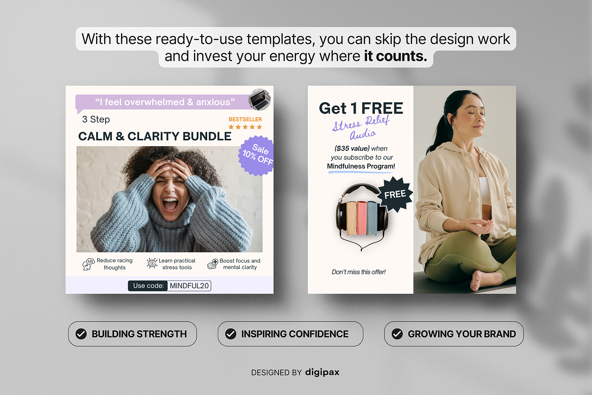 30 Mental Health Static Ad Templates Meta preview 5