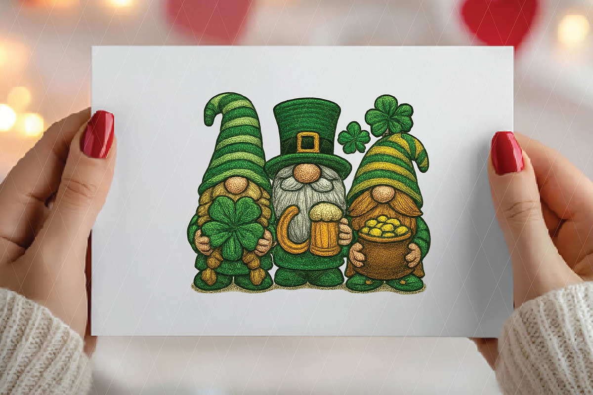 St. Patrick's Day gnomies png, an Illustration by DreamPrint404 (Photo 5 of 7)