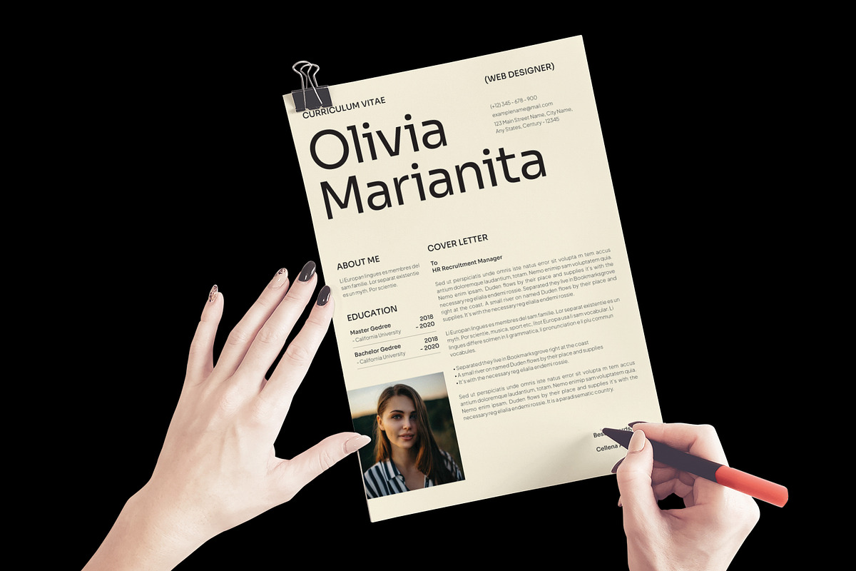 Minimal Resume And Cover Letter preview 4