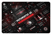 Futuristic UI - 200 Design Elements, an Object Graphic by Samolevsky (Thumbnail 1 of 17)