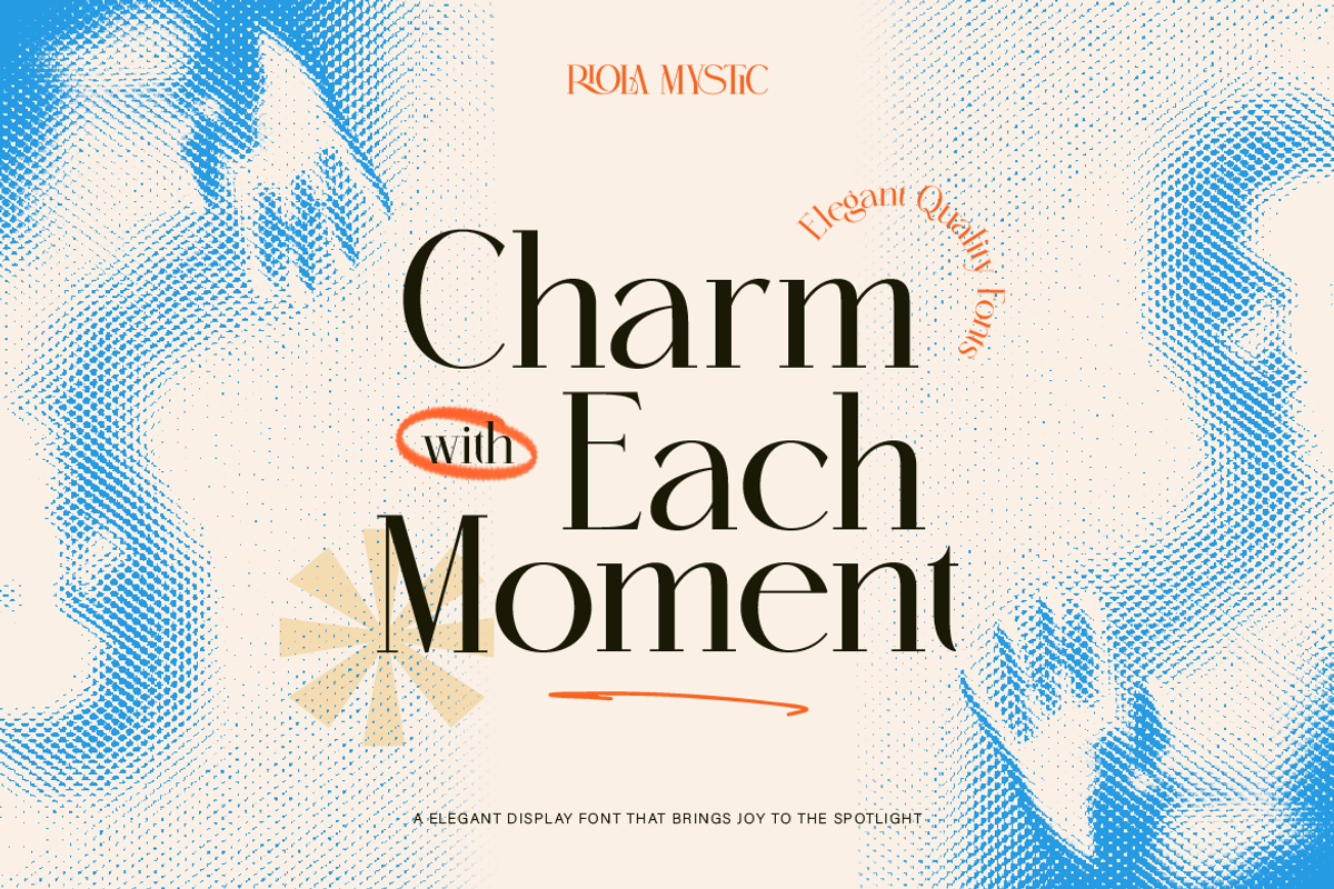 Riola Mystic - Elegant Display Font, a Sans Serif Font by Artisan Themes (Photo 11 of 11)