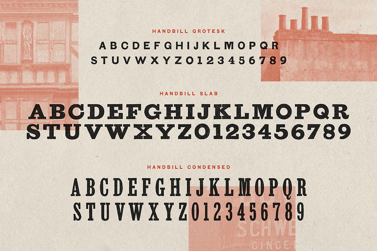 Handbill: letterpress type family, a Slab Serif Font by Polymath (Photo 13 of 14)