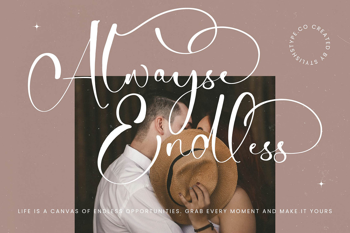 Tamylors Landry Stylish Calligraphy, a Script Font by stylishtype.co (Photo 10 of 20)