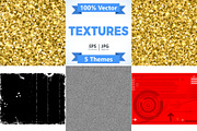 Grunge and Golden Textures, a Decorative Illustration by TAlex (Thumbnail 1 of 6)