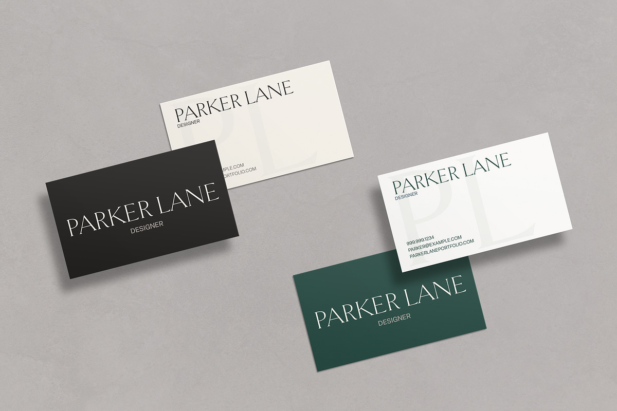 Parker Resume Business Card Template, a Resume Template by Franklin Lane (Photo 10 of 11)