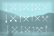 Crossed Objects Icon Pack, an Outline Icon by JD Creative (Thumbnail 2 of 2)