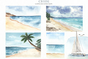 Cruise Watercolor collection, an Illustration by Marina Ermakova (Thumbnail 5 of 11)