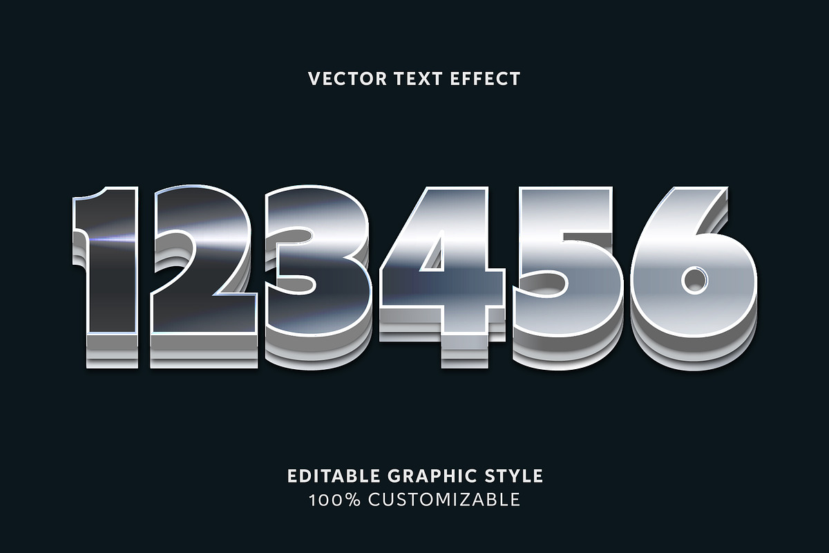 Metallic Bold Layered Text Effect preview 2