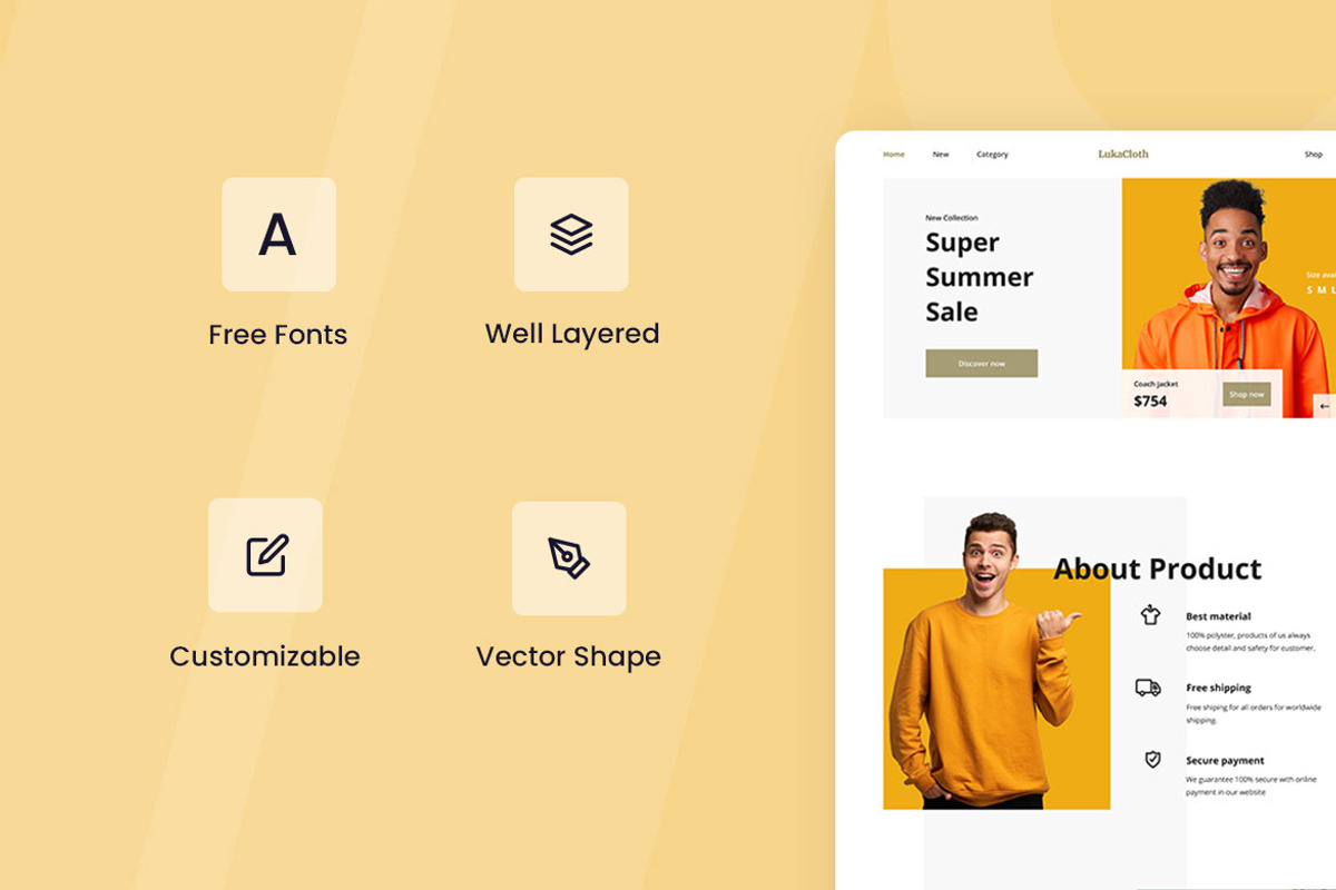 ecommerce Web Design, a Wireframe Template by INSPR STD (Photo 4 of 6)