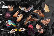 Big Mood  Eyes & Hands Collage Kit, an Object Graphic by Mystik Vision (Thumbnail 7 of 8)