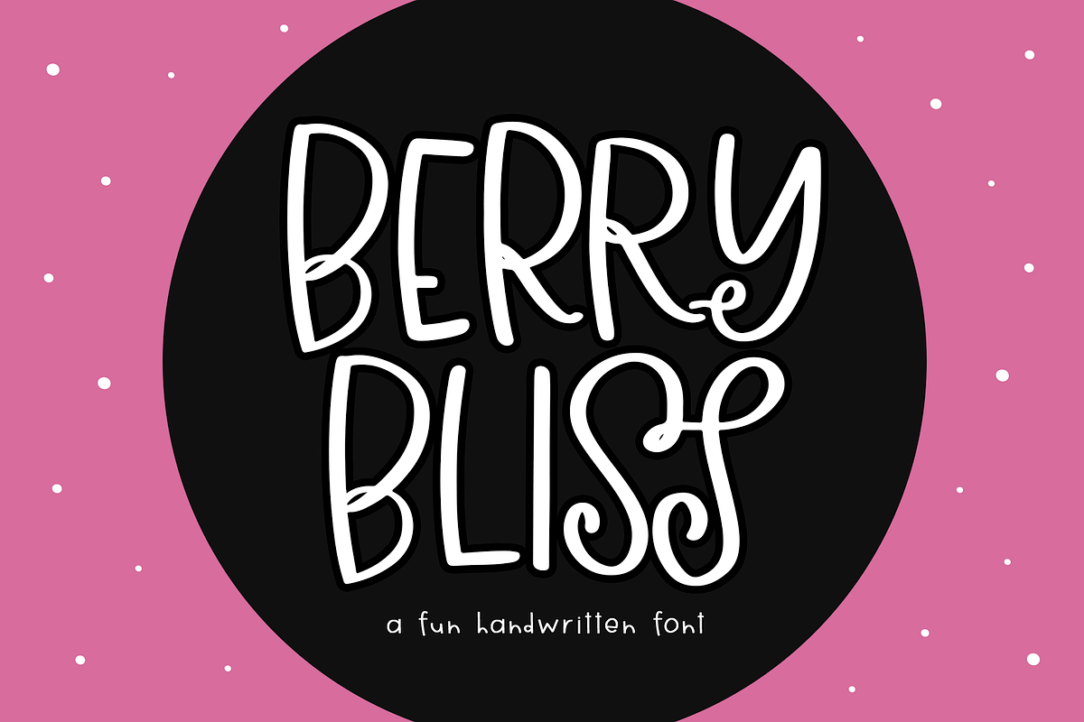 Berry Bliss | Fun Handwritten Font