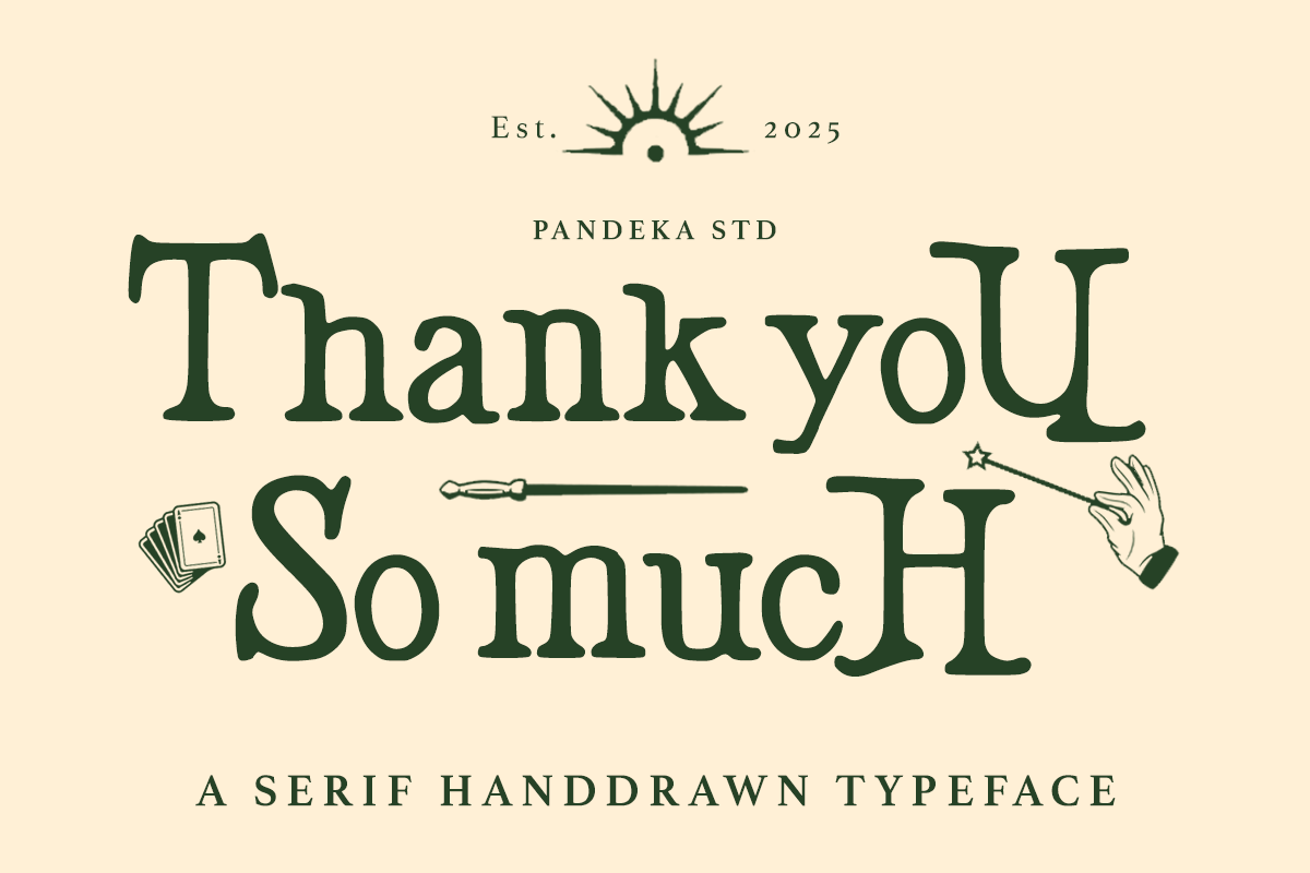 Lucky Heat - Retro Handdrawn Serif, a Serif Font by Pandeka Studio (Photo 9 of 9)