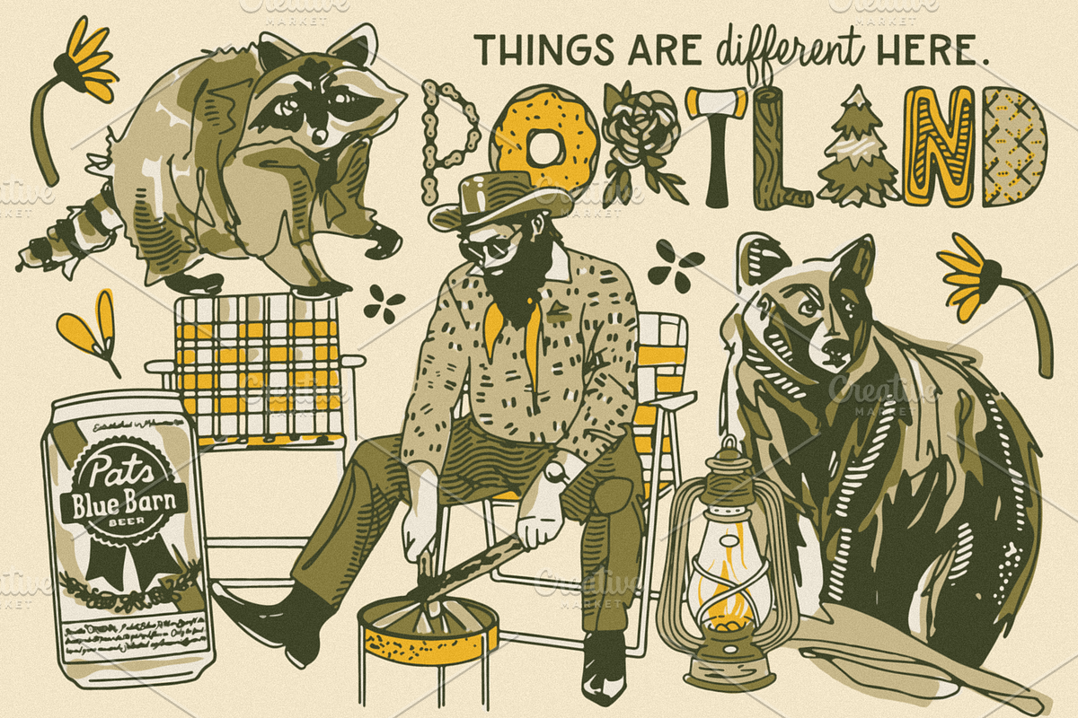 Oregon Campout: Patterns + Graphics, a Pattern Graphic by Bruised Goods (Photo 7 of 21)