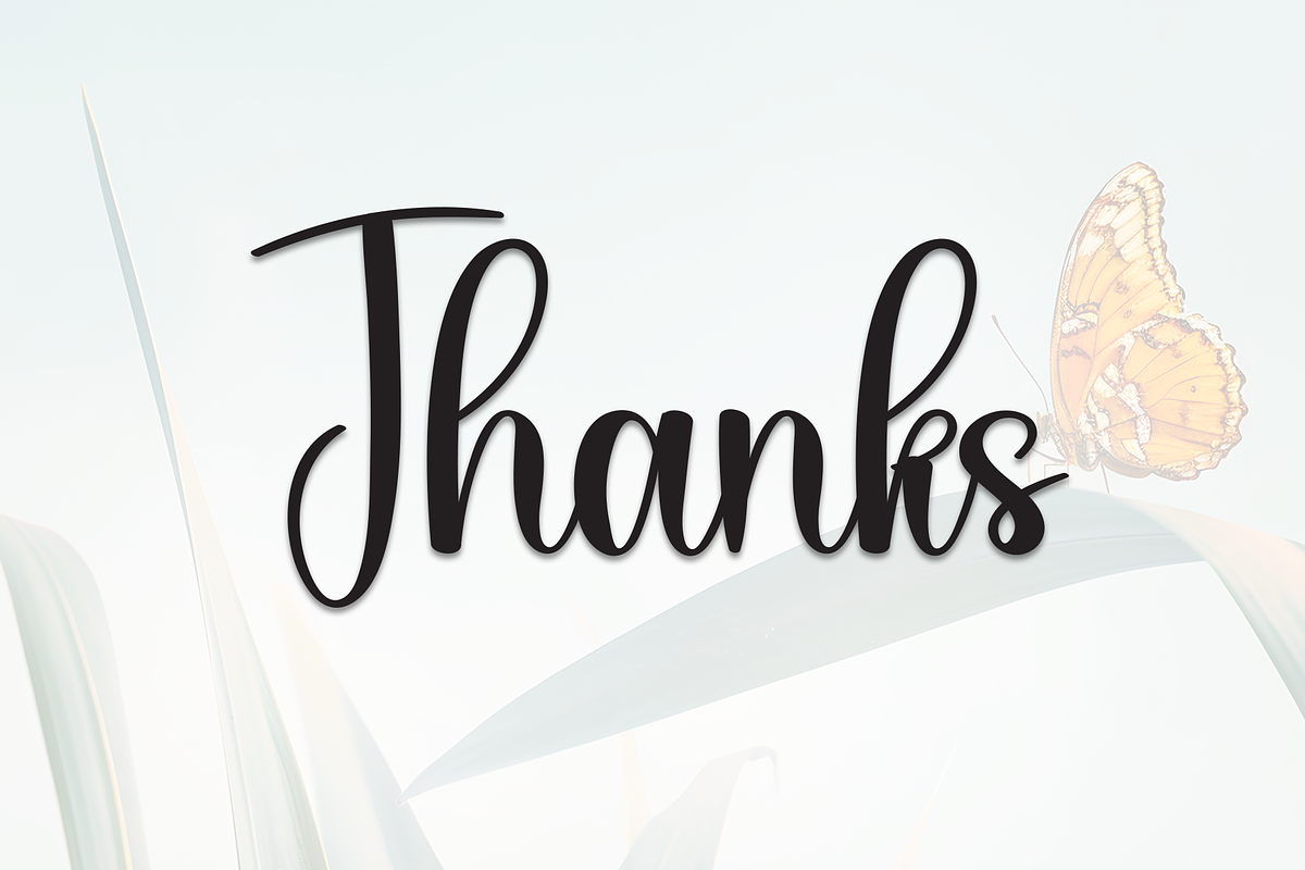 Beauty Butterfly | Script Font, a Handwritten Font by Scratchones (Photo 9 of 9)