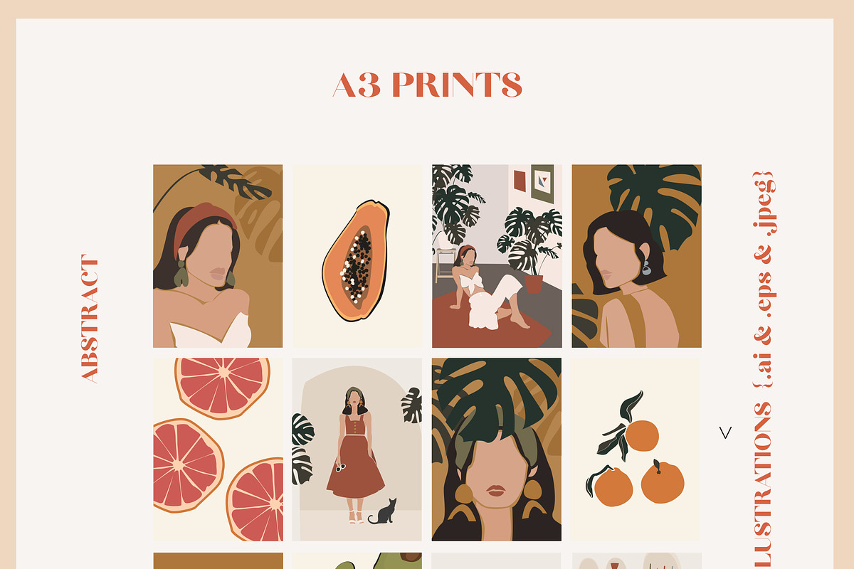 ABSTRACT women prints collection, a Person Illustration by Lana Elanor (Photo 4 of 11)