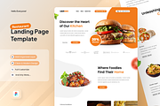 Lazismu - Food Landing Page, a Landing Page Template by SquidPixey (Thumbnail 1 of 5)