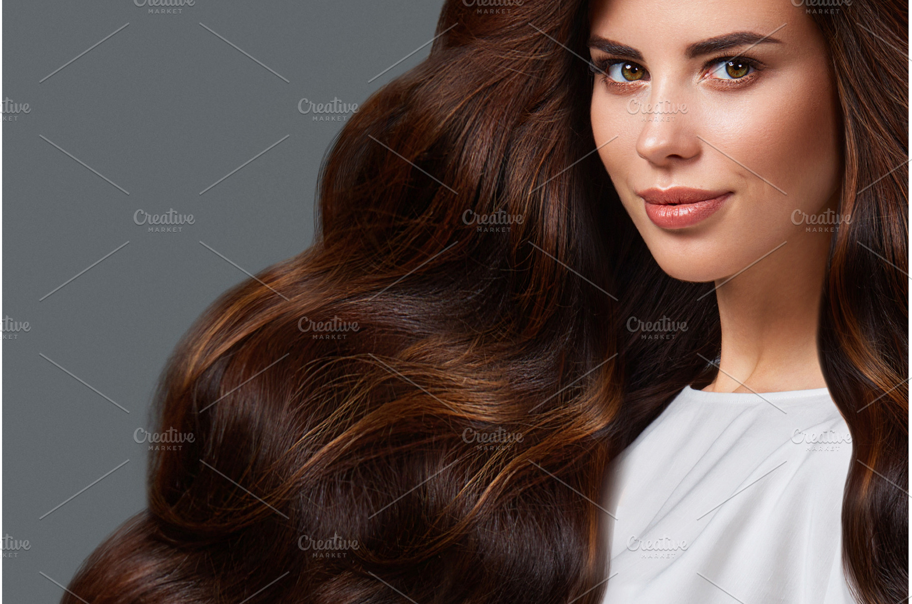 Beautiful brown-haired girl with a, a Beauty & Fashion Photo by KOBRIN|PHOTO