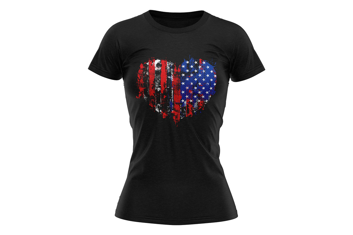 Usa Heart 2.Svg.Grunge.Clipart, an Illustration by EphrazyGraphics (Photo 3 of 4)