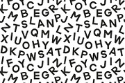 4 Seamless Patterns with Alphabet, a Pattern Graphic by Absent A (Thumbnail 4 of 4)