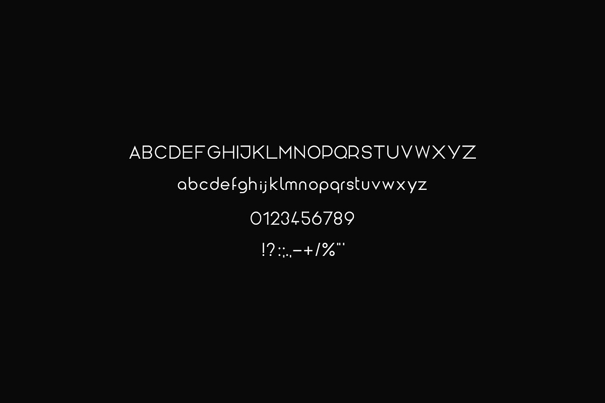 solar - a minimalistic font design preview 7