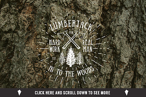 Lumberjack Vintage Labels