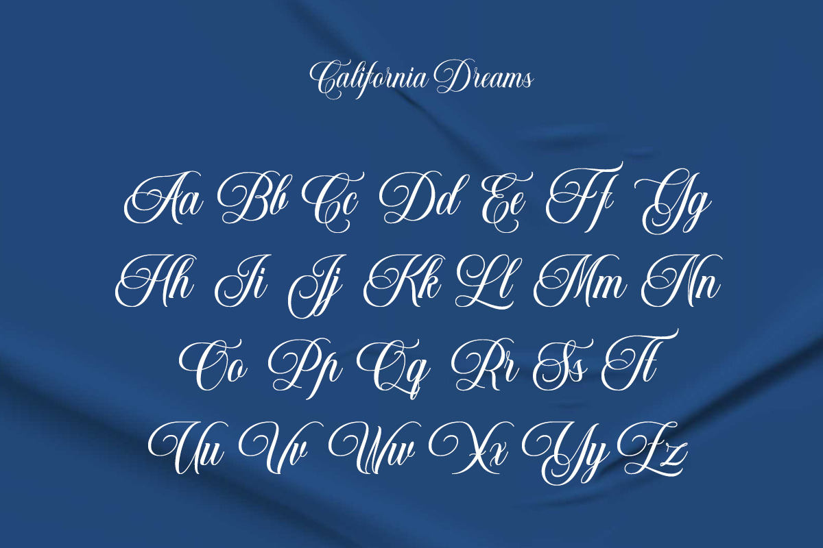 California Dreams Athletics Script, a Script Font by Muntab_Art (Photo 9 of 11)