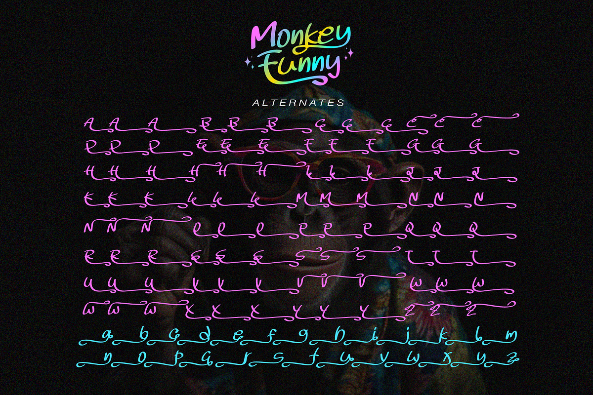 Monkey Funny font, a Handwritten Font by KengGraphic (Photo 9 of 10)