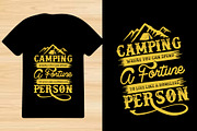 Camping T-Shirt Design Bundle, an Object Graphic by Creativeshirt (Thumbnail 2 of 5)
