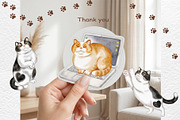 Funny Cats & Thought Bubbles - Quirk, an Animal Illustration by Watercolor dreams (Thumbnail 6 of 6)
