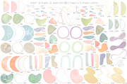4 colors combinations of shapes, a Texture Illustration by marie dricot (Thumbnail 12 of 14)