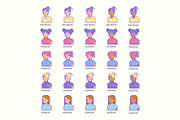 795 Diversity Avatars, an Outline Icon by Flat Icons (Thumbnail 8 of 15)