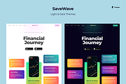 SaveWave - App Landing Page, a Landing Page Template by Helpful Hues (Thumbnail 2 of 4)